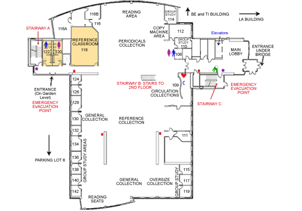 Gunder Myran Building first floor map