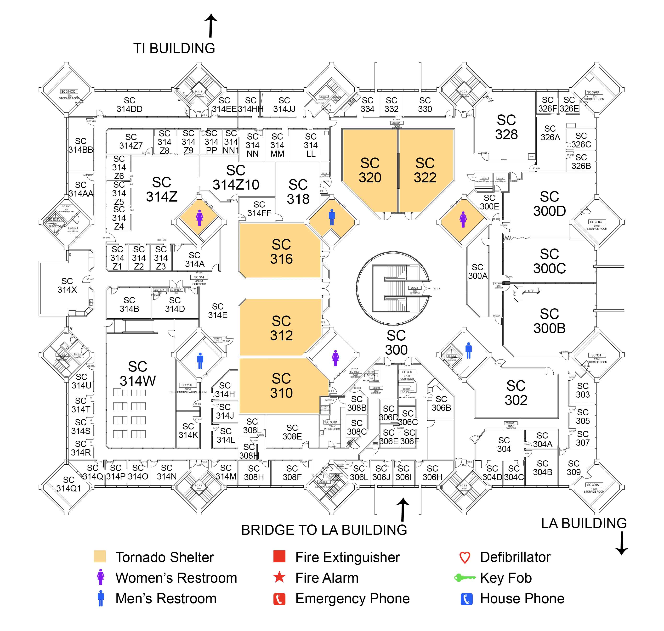 Student Center Building third floor map