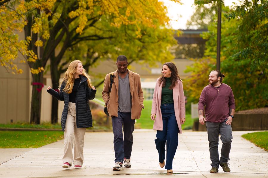 WCC students walking