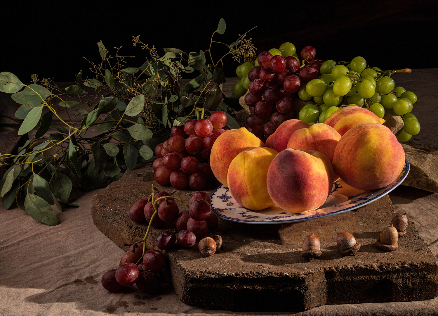 "Peaches in a Bowl" by Ann Munster